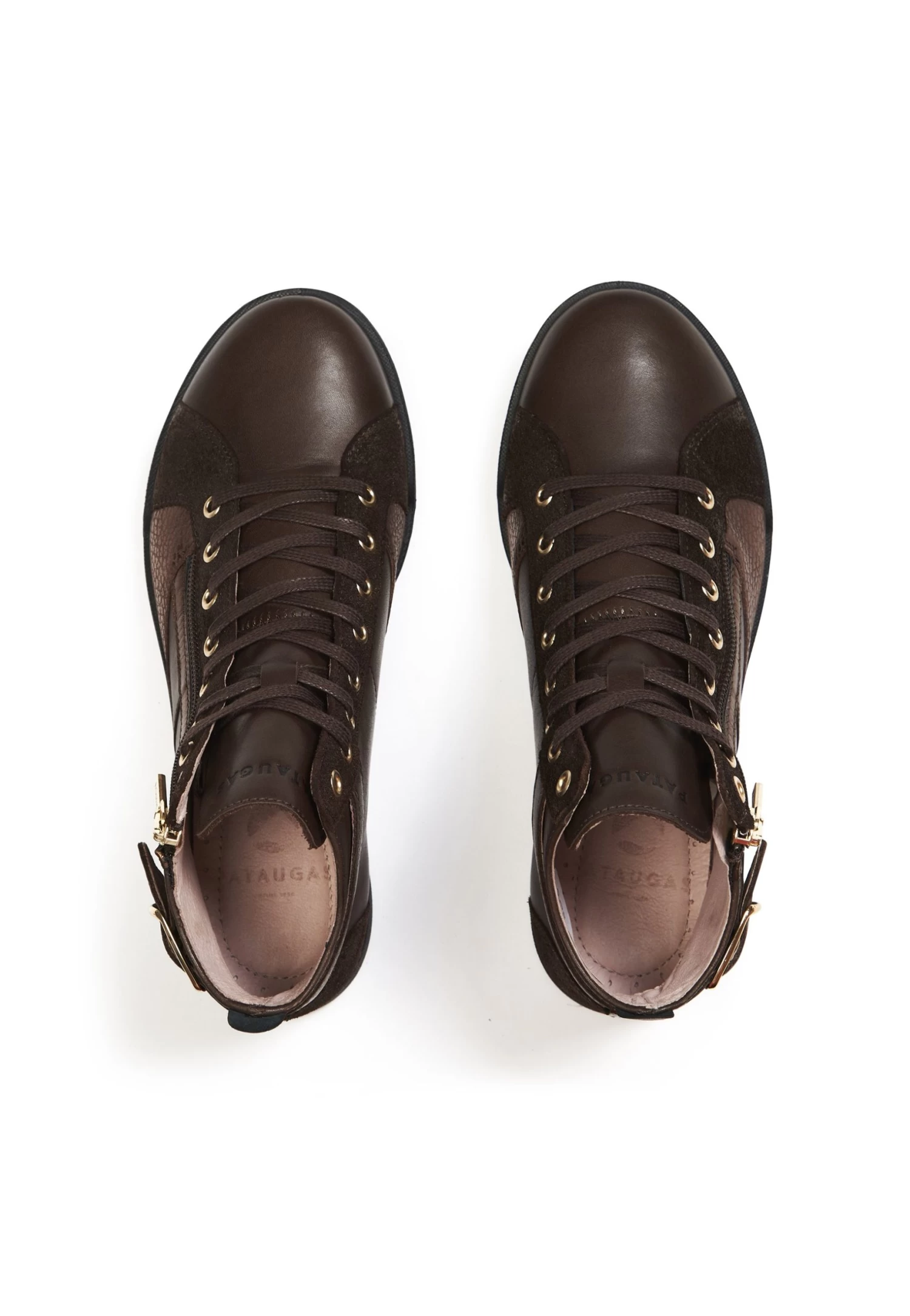 Pataugas Palme Mix F4HSneakers AlteChoco Brown Donna Sneakers P1011A052-O11 3 Pataugas Palme Mix F4HSneakers AlteChoco Brown Donna Sneakers P1011A052-O11 - immagine 3