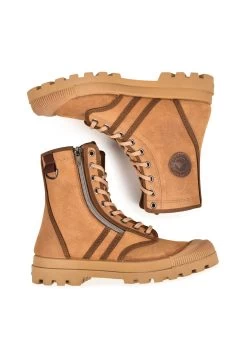 Pataugas Authentique H Zipss F4I - Stivaletti Stringati - Camel -Scarpe Sconto a2161b2226854e2aa21c48521ebd987c