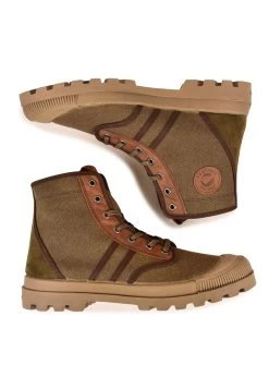 Pataugas Authentique M/Mixtc H4H - Sneakers Alte - Khaki -Scarpe Sconto db812d00c79d46b68bfacef22c797653