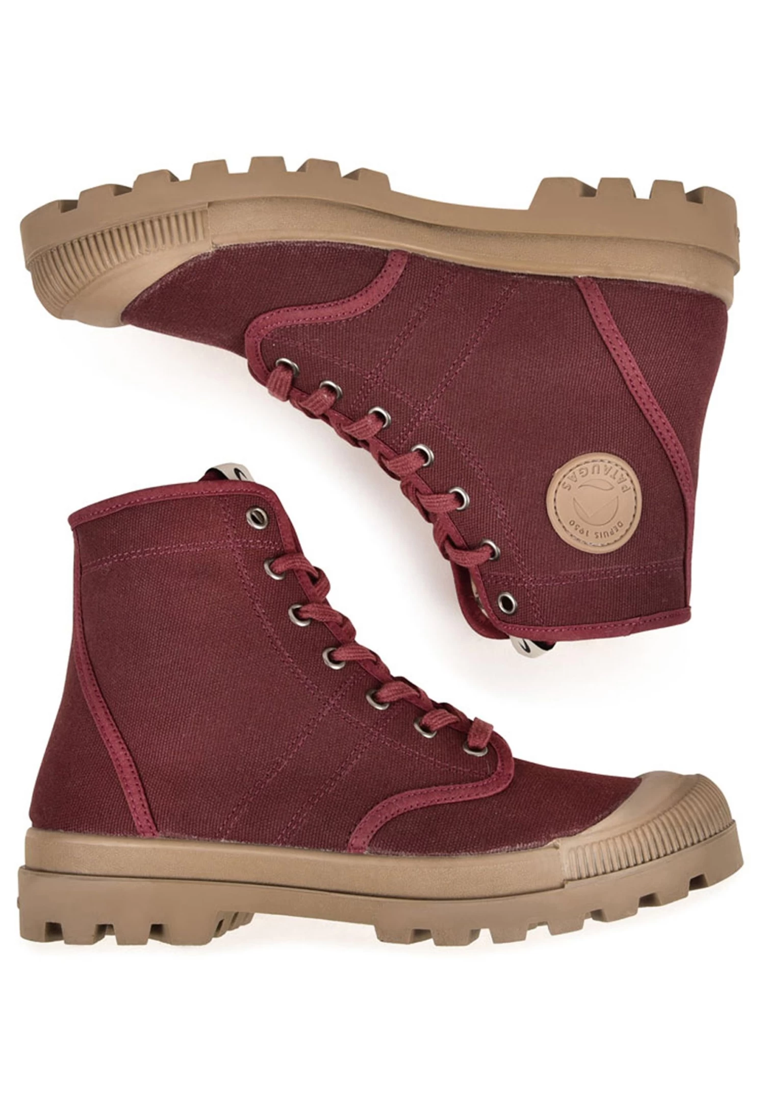 Pataugas Stivaletti StringatiBurgundy Donna Stivaletti P1011A06W-G11 3 Pataugas Stivaletti StringatiBurgundy Donna Stivaletti P1011A06W-G11 - immagine 3