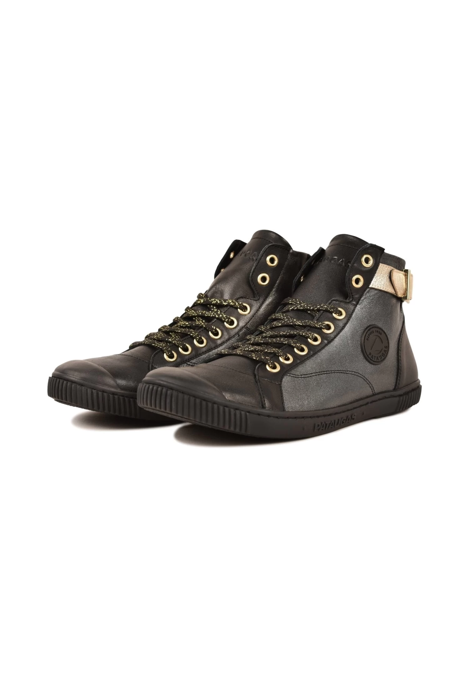 Pataugas Latsa/Mix F4H - Sneakers Alte - Black 2 Pataugas Latsa/Mix F4H - Sneakers Alte - Black - immagine 2